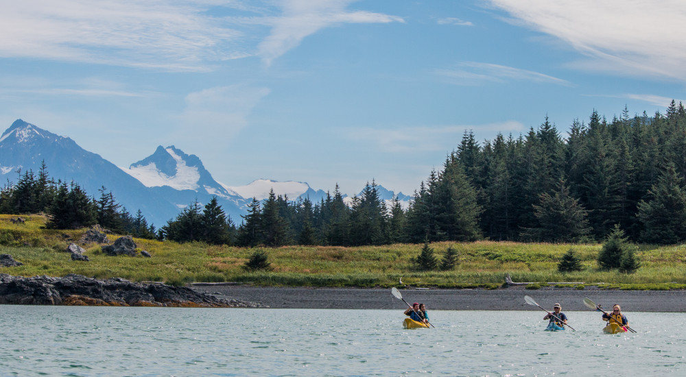 Kayaking outside of Haines