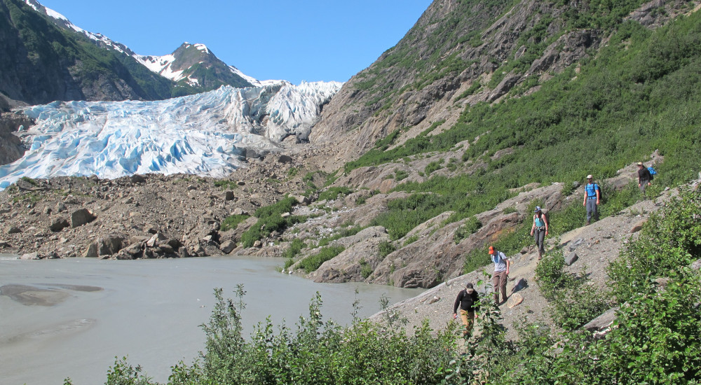 Hiking to the Davidson Glacier, Haines, AK