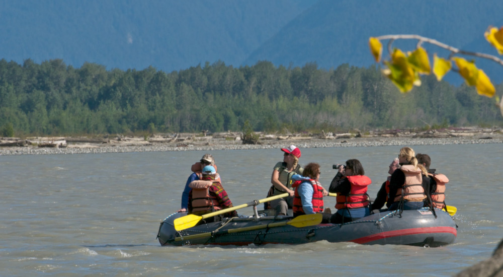 Rafting through the Bald Eagle Preserve