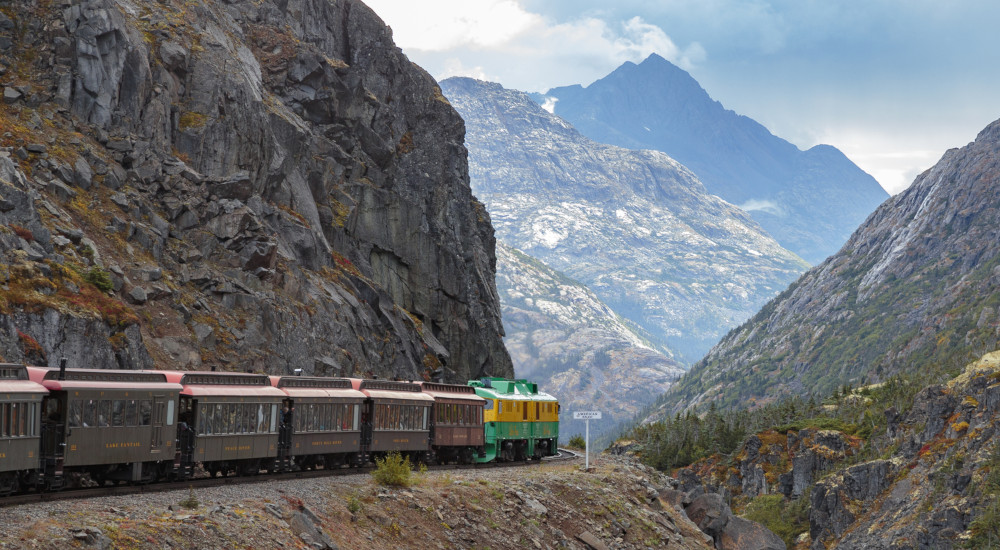 White Pass and Yukon Railroad in Skagway